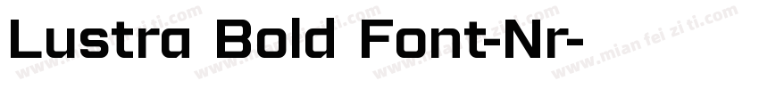 Lustra Bold Font-Nr字体转换
